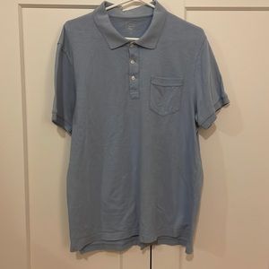 Large Light Blue J. Crew Polo